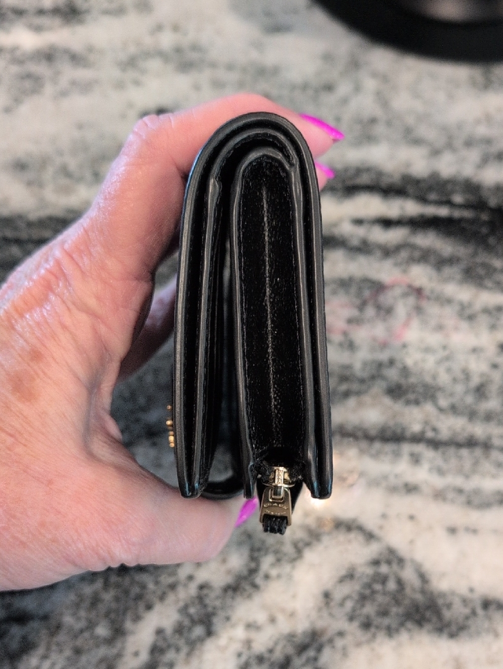 Coach Chelsea Mini Black Pebbled Leather Dome Satchel Bag & Matching Wallet - Picture 15 of 16